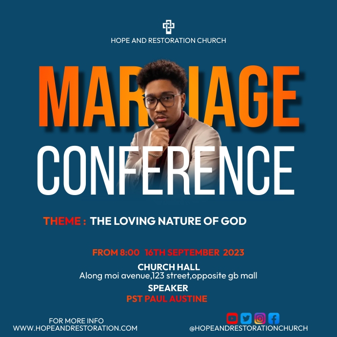 marriage conference Template | PosterMyWall