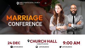 Brązowy Marriage Conference Apresentação Template