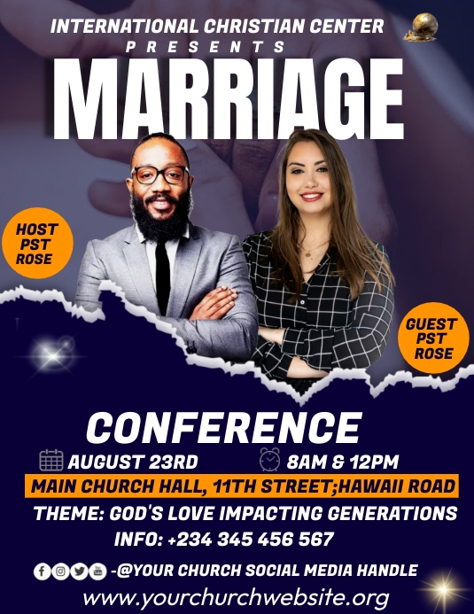 marriage conference Template | PosterMyWall