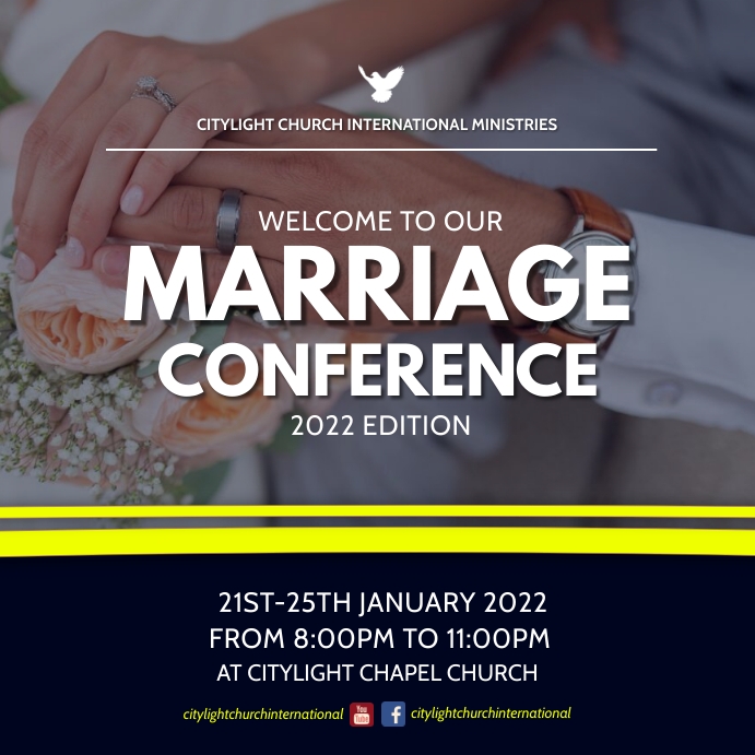 Copy of marriage conference flyer template PosterMyWall