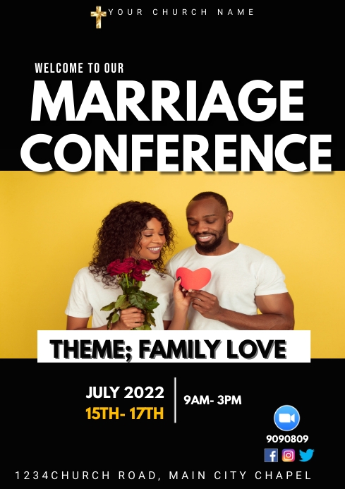 Marriage conference Template | PosterMyWall