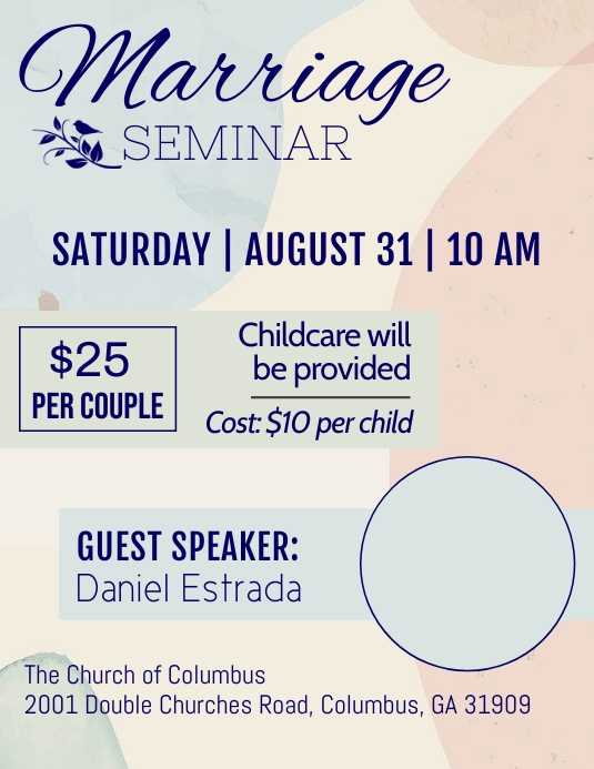 Marriage Seminar Template | PosterMyWall image.