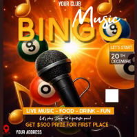 Noir Bingo Night Event Iphosti le-Instagram Template
