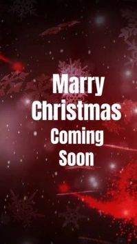 marry Christmas coming soon flyers Reel Instagram template
