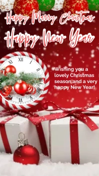 marry Christmas flyers Happy new year flyers WhatsApp Status template