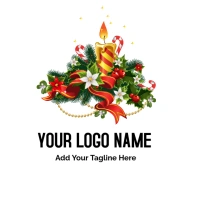 Marry Christmas Logo Logotipo template