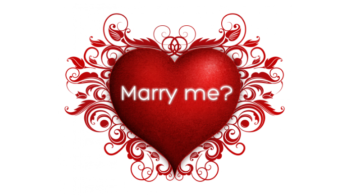 Marry Me? Ekran reklamowy (16:9) template