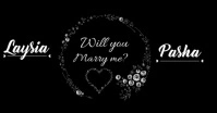 Marry me video template Facebook Event Cover