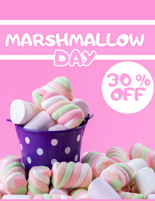 MARSHMALLOW Template PosterMyWall