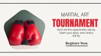 Martial Art Tournament Post Publicação do Twitter template