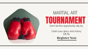 Martial Art Tournament Post template