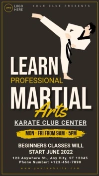 Martial arts,karate classes,event,summer camp Reel Instagram template