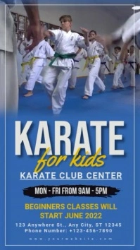 Martial arts,karate classes,event Instagram Reel template