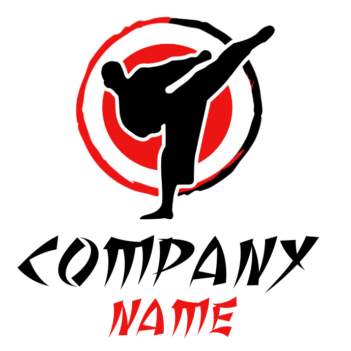 De Plantilla de Diseño de Logotipo de Empresa de Artes Marciales de