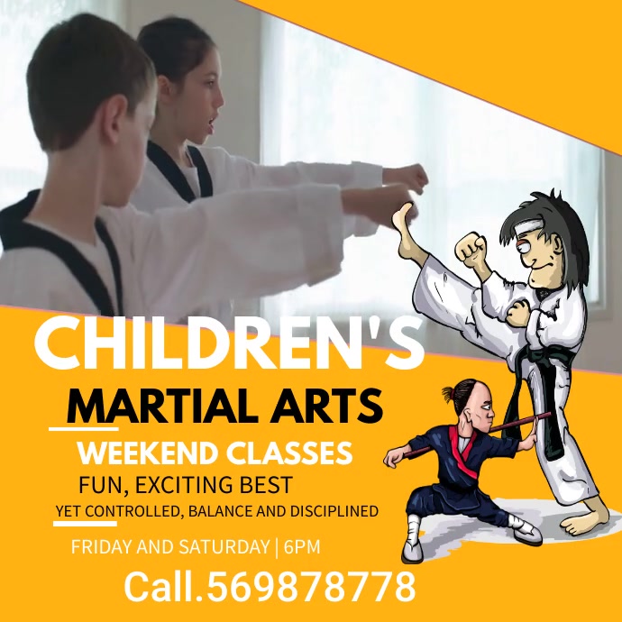 Martial Arts Publicación de Instagram template