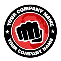 Martial Arts Logo design template โลโก้