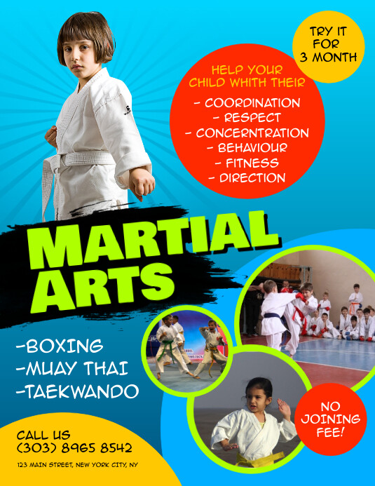 Martial Arts Flyer Template PosterMyWall