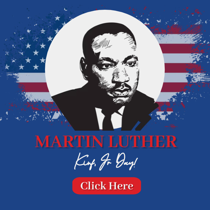 martin luther ads โพสต์บน Instagram template
