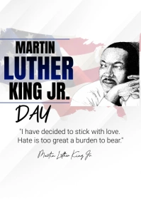Martin Luther Jr Anniversarie A5 template