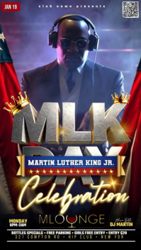 Martin Luther King Celebration Night Reel Instagram template