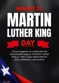 Martin Luther King Day Ads A5 template