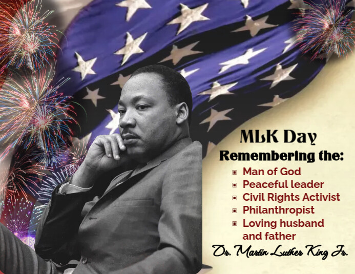 Martin Luther King Day Flyer (Letter pang-US) template