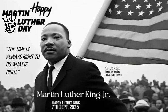 Martin Luther King Day Plakkaat template