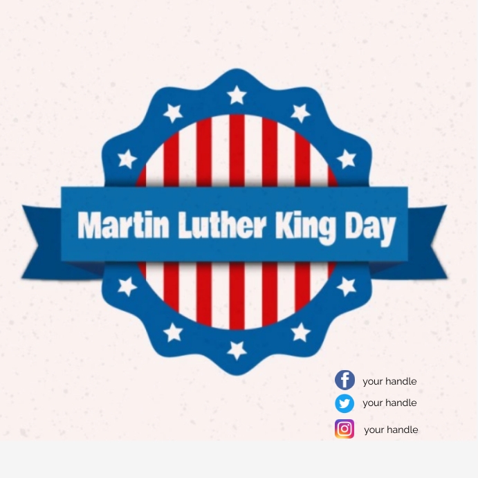 Martin Luther King Day Template | PosterMyWall