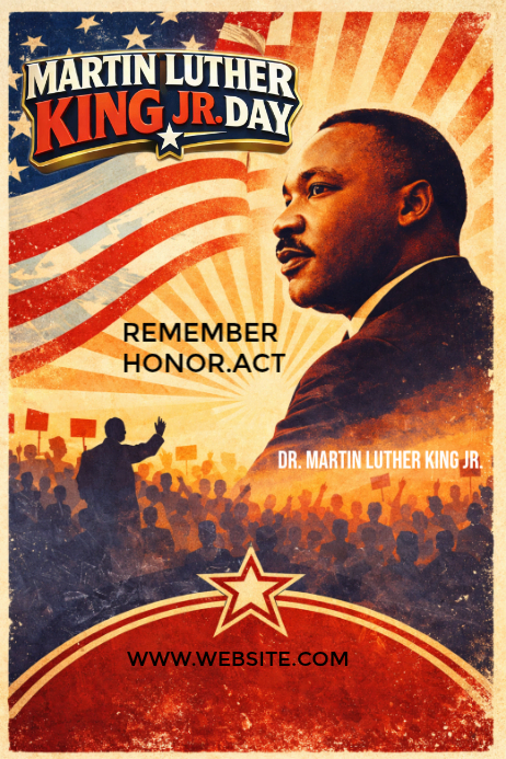Martin Luther King Day MLK Day Template | PosterMyWall