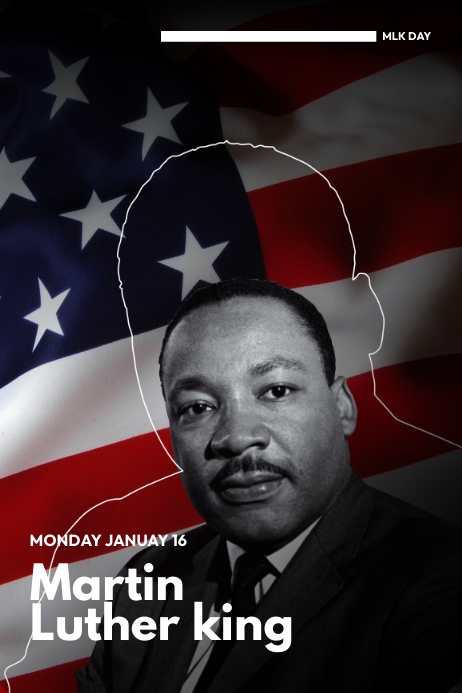 Mlk Program Outline Martin Luther King Template | PosterMyWall