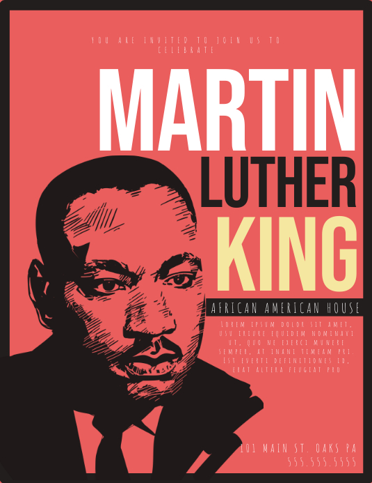 Martin luther King Template PosterMyWall