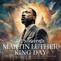 Martin Luther King Instagram Plasing template