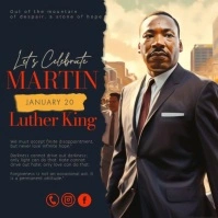 Martin Luther King Isikwele (1:1) template