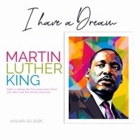 Martin Luther King Instagram Post template