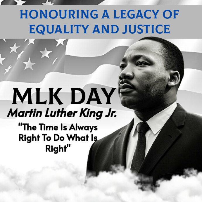 Mlk Program Outline Martin luther king Template | PosterMyWall