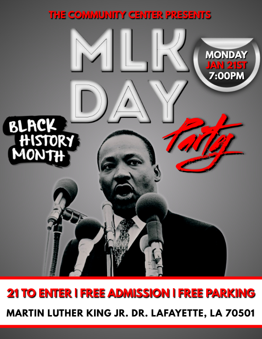 Luther king martin jr template instagram 1080px MARTIN LUTHER KING FLYER Template | PosterMyWall