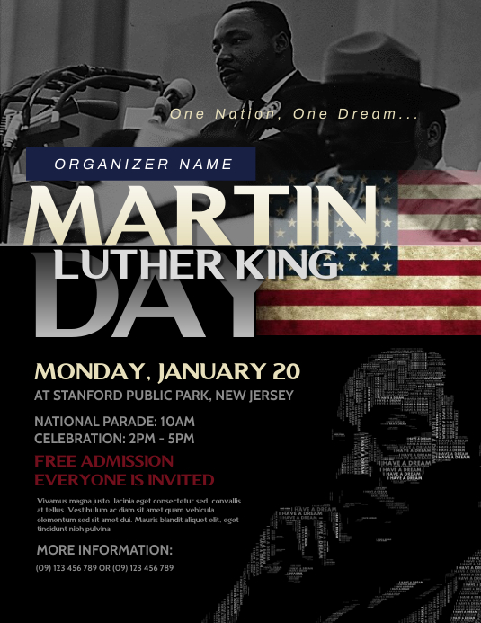 Martin Luther King Flyer Template PosterMyWall