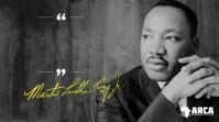 Martin Luther King Inspiration Quote Facebook Digitalanzeige (16:9) template
