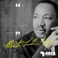Martin Luther King Inspirational Quote Quadrado (1:1) template