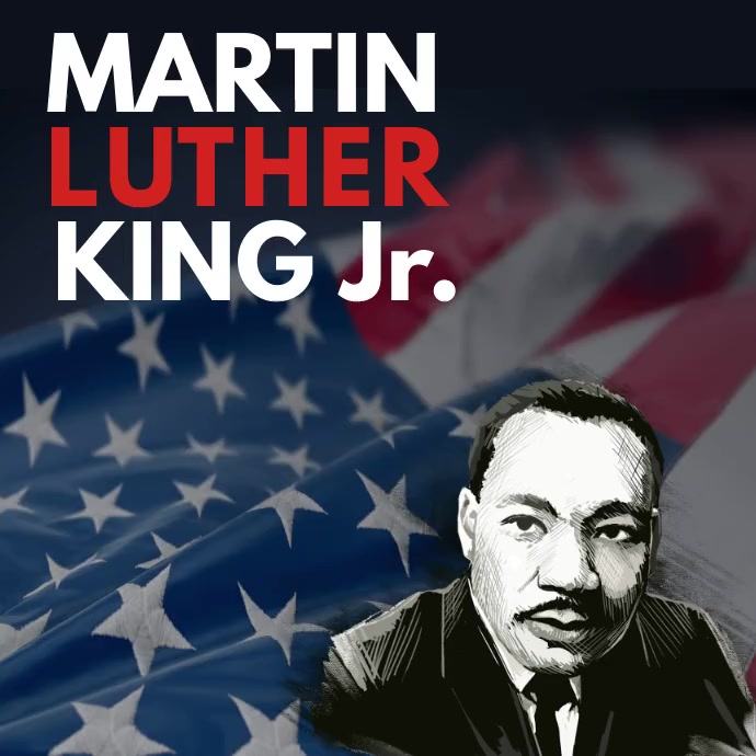 Martin Luther King Jr, MLK Day Wpis na Instagrama template