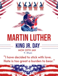 martin luther king jr day Flyer (US-Letter) template