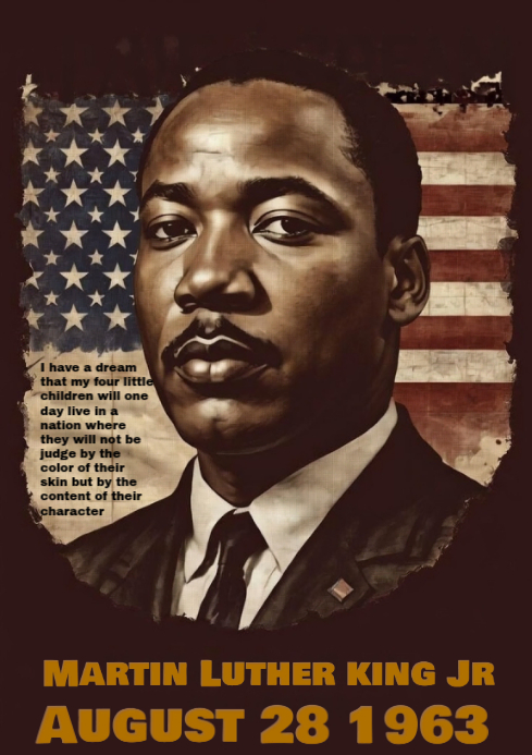 Plantilla de Martin Luther king Jr day design template | PosterMyWall