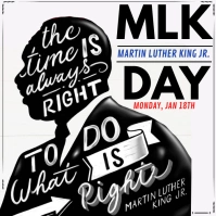 Martin Luther King Jr Day Publicação no Instagram template