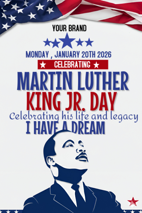 Plantilla de Martin Luther King Jr day | PosterMyWall