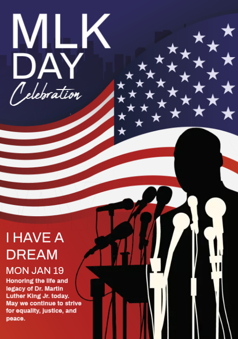 Plantilla de Martin luther king jr day | PosterMyWall