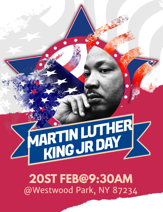 Martin Luther King Jr Day Flyer Template PosterMyWall