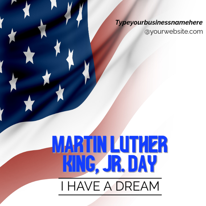 Martin Luther King Jr Day Instagram Design Post Template | PosterMyWall