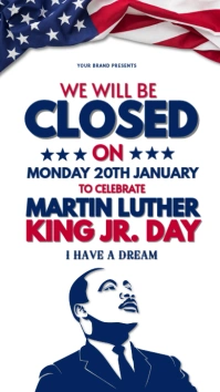 Martin Luther King Jr Day Instagram Post. template