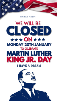 Martin Luther King Jr Day Instagram Post. template