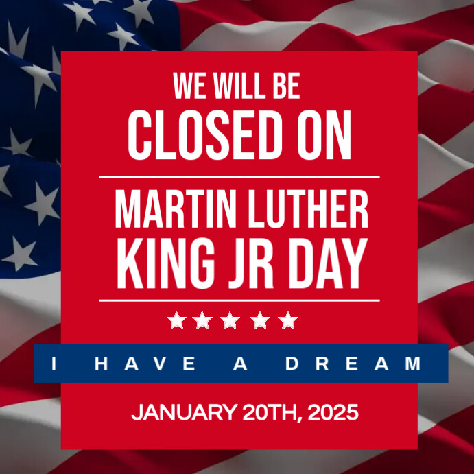 Copy of Martin Luther King Jr Day Instagram Post. | PosterMyWall